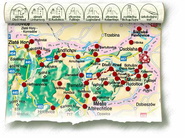 Mapa Osoblažska